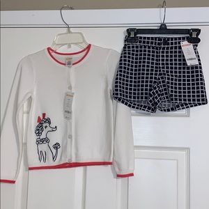 Gymboree Sweater and shirt set NWT
